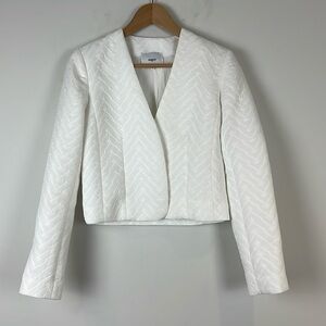 Suncoo Paris White Herringbone veste diego Blazer TO (Extra Small)